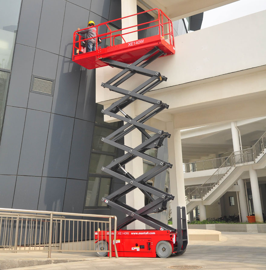 美通重工Mantall XE120W宽型电动升降平台