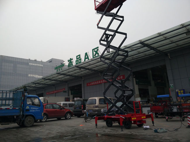 电动升降平台试机 电动升降平台试机